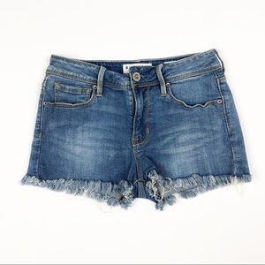 Bullhead Cutoff Denim Jeans Shorts High Rise Sz 3